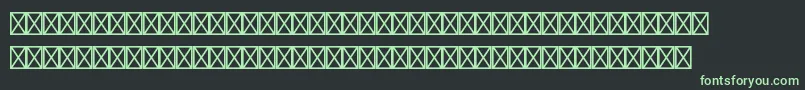 WiesbadenswingltstdDing Font – Green Fonts on Black Background