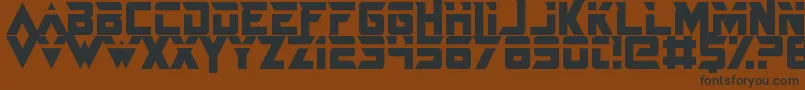 Saiba mais sobre a fonte JustInTheFirestorm Fonte JustInTheFirestorm – fontes pretas em um fundo marrom