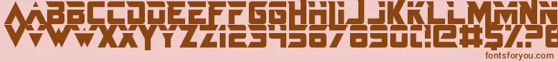 JustInTheFirestorm Font – Brown Fonts on Pink Background