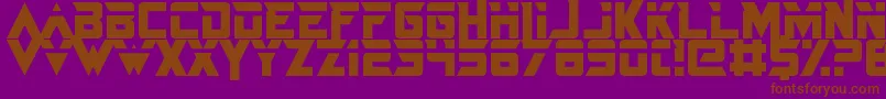 fuente JustInTheFirestorm – Fuentes Marrones Sobre Fondo Morado