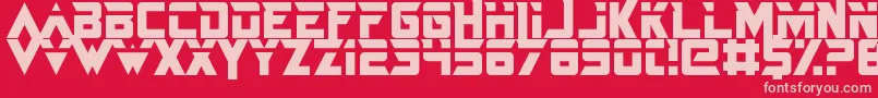 JustInTheFirestorm Font – Pink Fonts on Red Background
