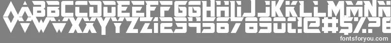 JustInTheFirestorm-Schriftart – Weiße Schriften auf grauem Hintergrund