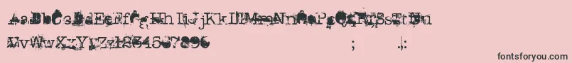 DonGiovanni Font – Black Fonts on Pink Background