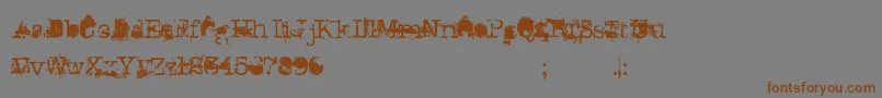 DonGiovanni Font – Brown Fonts on Gray Background