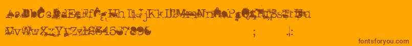 DonGiovanni Font – Brown Fonts on Orange Background