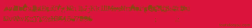 DonGiovanni Font – Brown Fonts on Red Background
