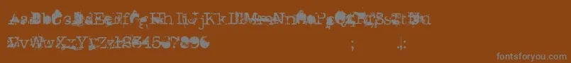 DonGiovanni Font – Gray Fonts on Brown Background