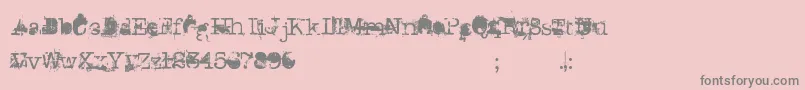 DonGiovanni Font – Gray Fonts on Pink Background