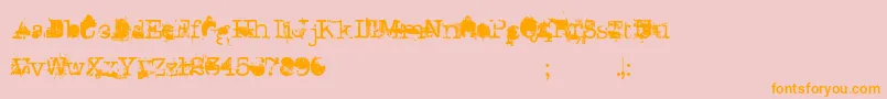DonGiovanni Font – Orange Fonts on Pink Background