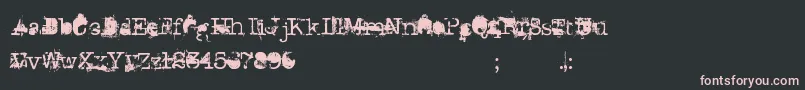 DonGiovanni Font – Pink Fonts on Black Background