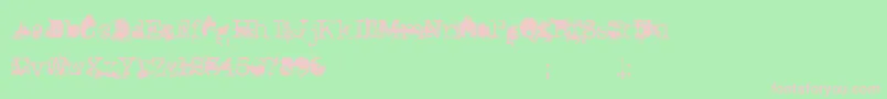 DonGiovanni Font – Pink Fonts on Green Background