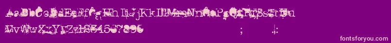 DonGiovanni Font – Pink Fonts on Purple Background