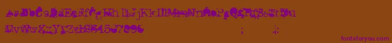 DonGiovanni Font – Purple Fonts on Brown Background