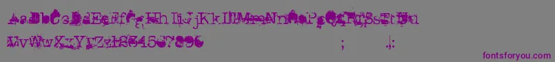DonGiovanni Font – Purple Fonts on Gray Background