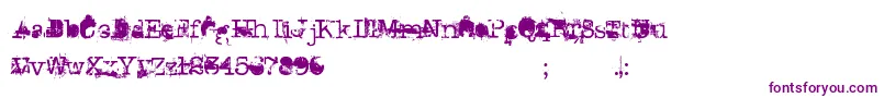 DonGiovanni Font – Purple Fonts on White Background