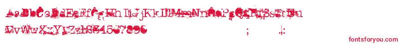 DonGiovanni Font – Red Fonts on White Background