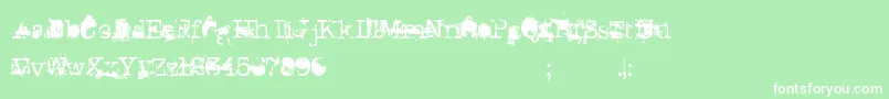 DonGiovanni Font – White Fonts on Green Background