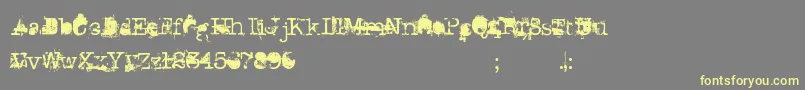 DonGiovanni Font – Yellow Fonts on Gray Background