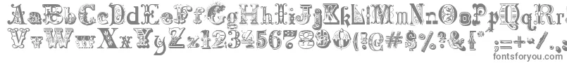 Harlequinade-Schriftart – Graue Schriften
