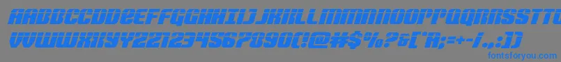 Nightwraithlaserital Font – Blue Fonts on Gray Background