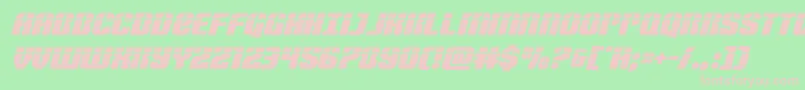 Nightwraithlaserital Font – Pink Fonts on Green Background