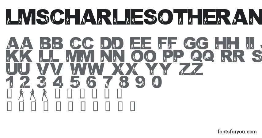 Fuente LmsCharliesOtherAngels - alfabeto, números, caracteres especiales