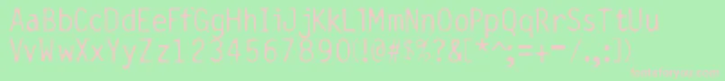 BurnedGothic Font – Pink Fonts on Green Background