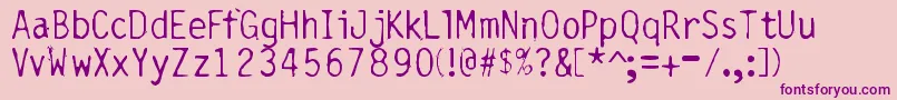 En savoir plus sur la police BurnedGothic Police BurnedGothic – polices violettes sur fond rose