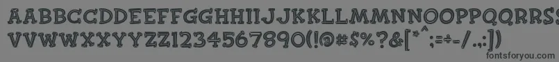 Finkbold Font – Black Fonts on Gray Background