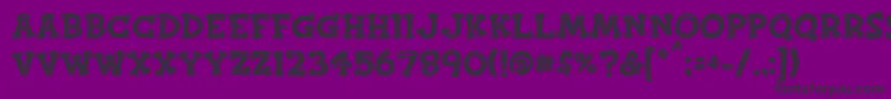 Finkbold Font – Black Fonts on Purple Background