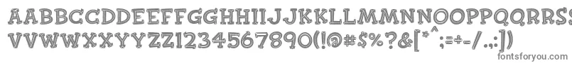Finkbold Font – Gray Fonts on White Background