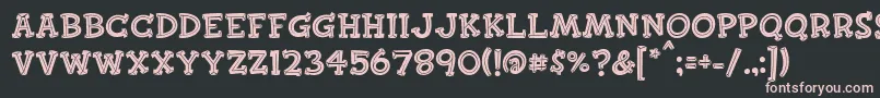 Finkbold Font – Pink Fonts on Black Background