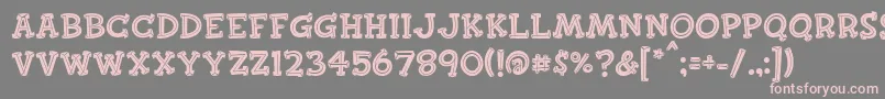 Finkbold Font – Pink Fonts on Gray Background