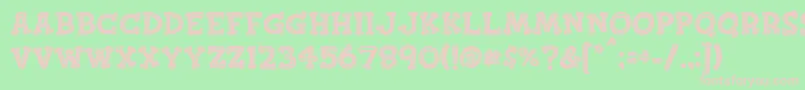 Finkbold Font – Pink Fonts on Green Background