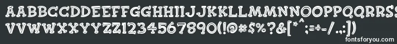 Finkbold Font – White Fonts on Black Background