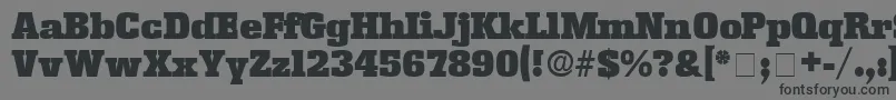 KamanDisplaySsi Font – Black Fonts on Gray Background