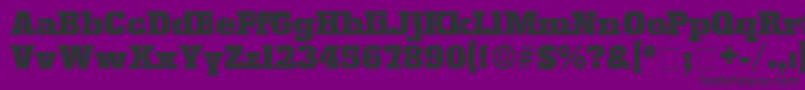 KamanDisplaySsi Font – Black Fonts on Purple Background