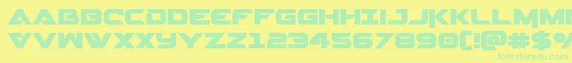 Gemina2 Font – Green Fonts on Yellow Background