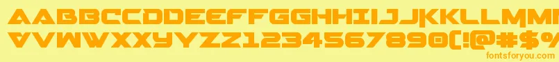 Gemina2 Font – Orange Fonts on Yellow Background