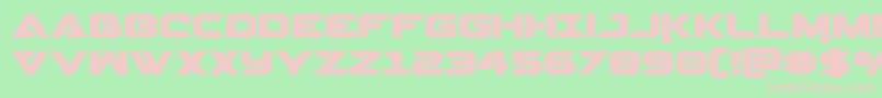 Gemina2 Font – Pink Fonts on Green Background