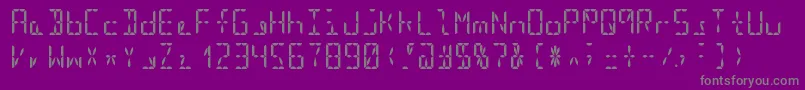 Segment16bBold Font – Gray Fonts on Purple Background