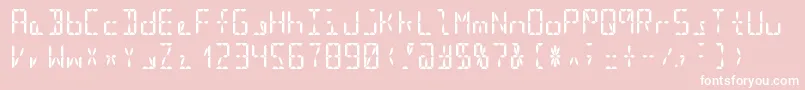 Segment16bBold Font – White Fonts on Pink Background