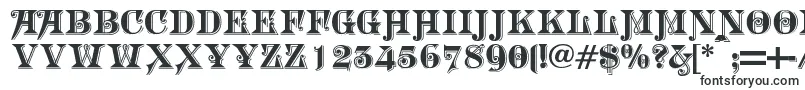 Шрифт Morgantwentynine – крупные шрифты