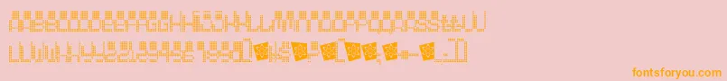 Oddessey5000 Font – Orange Fonts on Pink Background