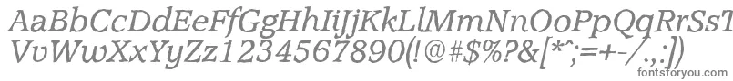 Шрифт AccoladeantiqueItalic – серые шрифты