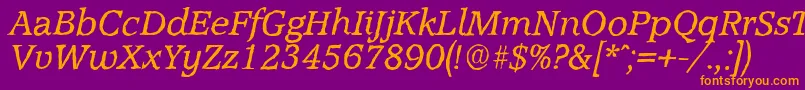 fuente AccoladeantiqueItalic – Fuentes Naranjas Sobre Fondo Morado