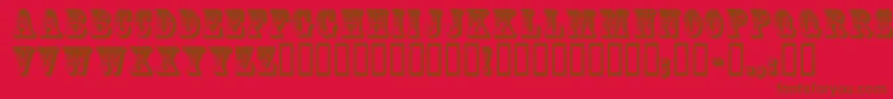 CoffeetinInitials Font – Brown Fonts on Red Background