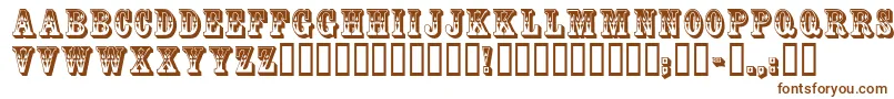 CoffeetinInitials Font – Brown Fonts on White Background