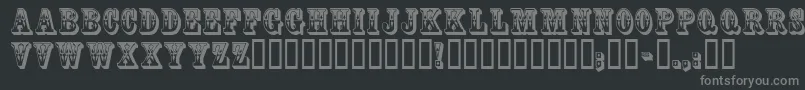 CoffeetinInitials Font – Gray Fonts on Black Background