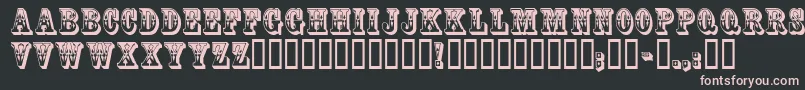 CoffeetinInitials Font – Pink Fonts on Black Background